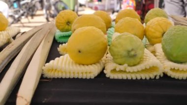 Sukkot üzerinde bir etrog seçme