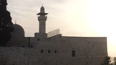 Günbatımında Western Wall