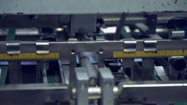 Maszyn drukarskich z bliska — Wideo stockowe