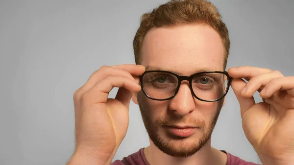 Redhead student close up face — Stock Photo, Image