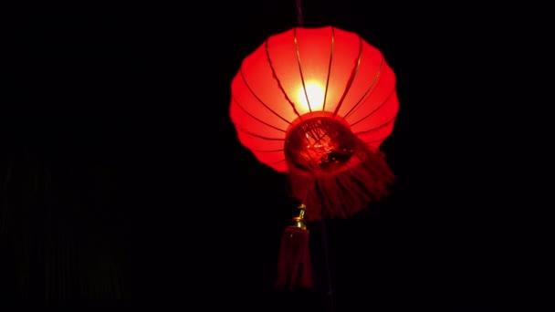 Chinesische rote Glühbirne — Stockvideo