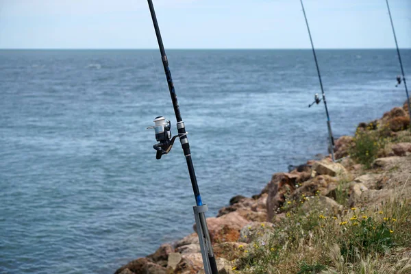 Einsamer Atlantikstrand Frühling Portugal Mit Leichtem Wellengang — Stockfoto