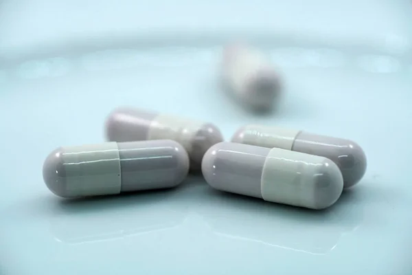 Tabletten Sind Einzeldosismedikamente Die Unter Dem Druck Von Pulvern Oder — Stockfoto