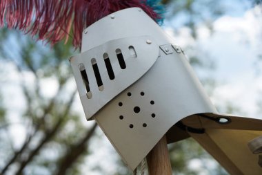 Ustaca Handforged Knights zırh ve toplamak ve festivaller üzerinde taşıyan kask 