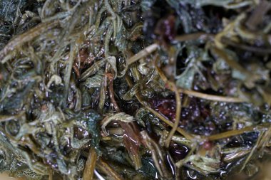 Lezzetli balık ve et sigara için tütsü ile kase tütsü 