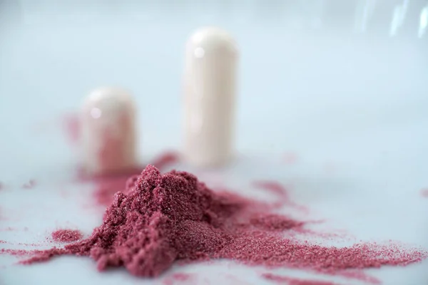 Medicina Diversas Formas Como Tabletas Polvo Líquido — Foto de Stock