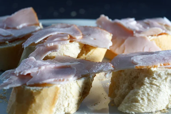 Baguette Alemania También Pan Blanco Pan Parisino Blanco Simplemente Parisino — Foto de Stock