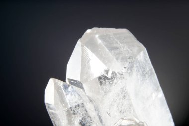Kuvars da marco modunda fotoğraflanan siyah arka plan önünde stüdyoda mineral eklemeler ile derin kuvars denir 
