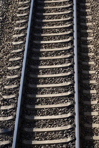 Järnväg Och Järnväg Spårar Fotograferat Från Överbrygga Regensburg Bra Ljust — Stockfoto