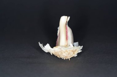 En iyi stüdyo kalitesinde mutfak baharatlar için Baharatlar kısmen alınan makro lens ile siyah arka plan karşı izole fotoğraflandı