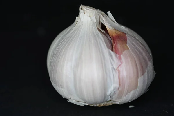 Gefotografeerde Knoflook Meerdere Malen Produceerde Hoogst Mogelijke Diepte Van Het — Stockfoto