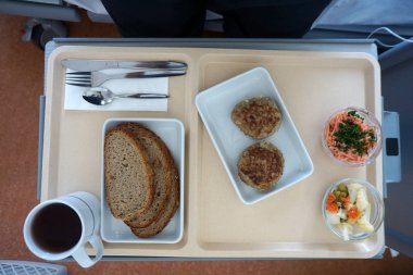 Lezzetli köfte kızarmış gevrek kahverengi ve sıcak servis