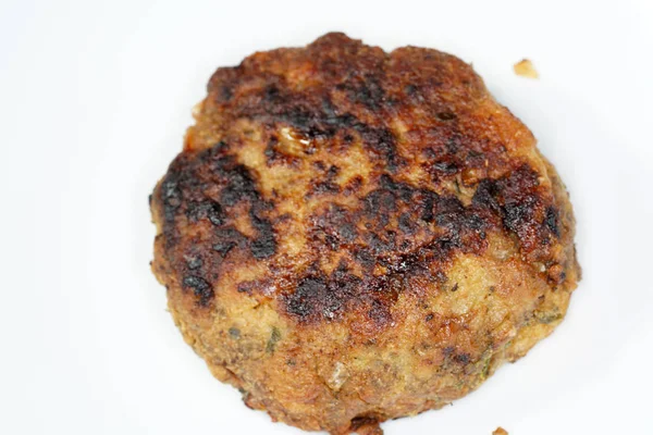 Deliciosas Albóndigas Fritas Crujientes Marrones Servidas Calientes — Foto de Stock