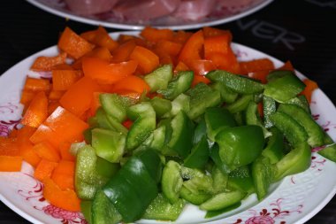 Biber makro ile Alman mutfağında fotoğraflandı