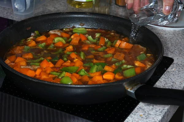 Pimientos Fotografiados Nuestra Cocina Alemana Con Macro — Foto de Stock