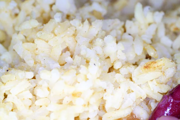 Arroz Con Curry Refinado Servido Caliente — Foto de Stock