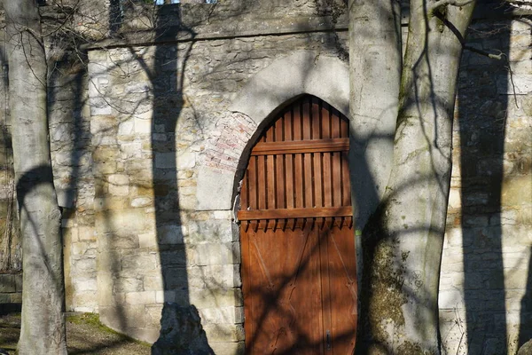 Castle Gate Old Fortress Park Regensburg — Stock Photo, Image