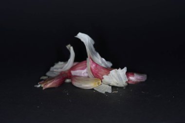 En iyi stüdyo kalitesinde Spice mix kısmen alınan makro lens ile siyah arka plan karşı izole fotoğraflandı