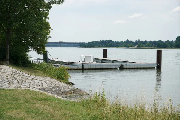 Дунай Його Старі Води Сфотографовані Баварії Поблизу Регенсбурга — стокове фото