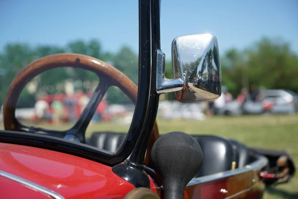 Detalles Coches Antiguos Una Exposición Coches Antiguos Baviera — Foto de Stock