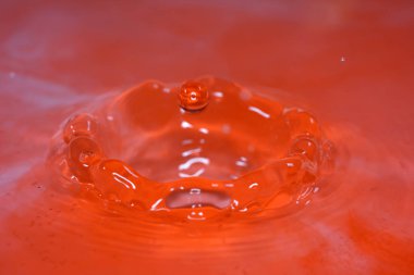 Su damlaları, higspeed flaş ve damlatıcılarla stüdyoda fotoğraflandı.