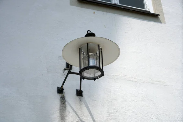 Oude Lampen Langs Weg Die Nog Steeds Bedrijf Zijn Vandaag — Stockfoto