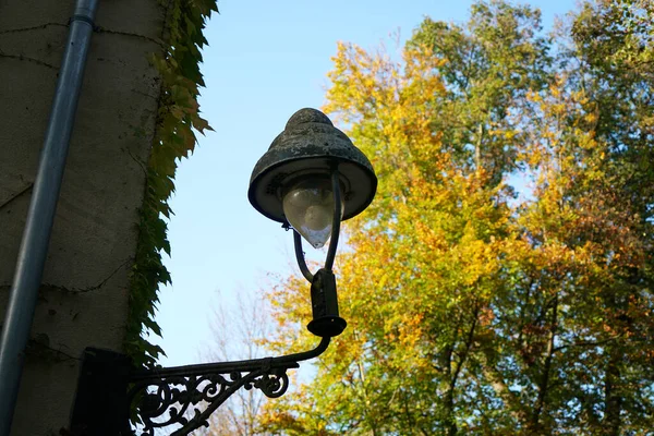 Antiguas Lámparas Camino Que Todavía Están Funcionamiento Hoy Día — Foto de Stock