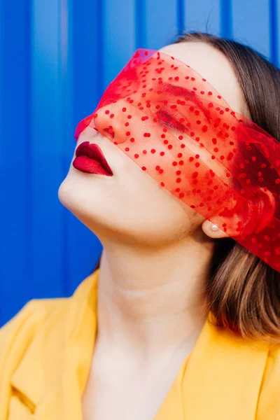 Portret Van Een Jonge Vrouw Stockfoto