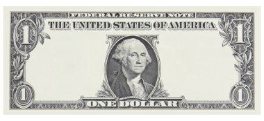 Bir dolar fatura açık tasarlamak çerçeve ile üzerine beyaz izole tasarımı için