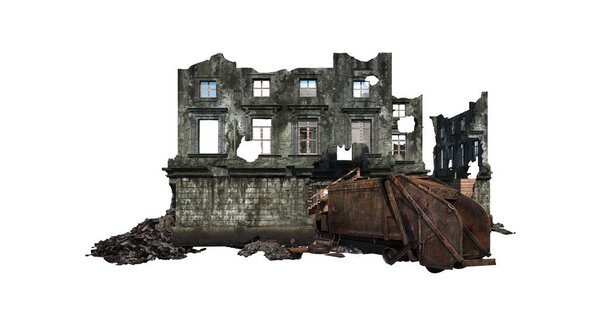 Руины зданий
