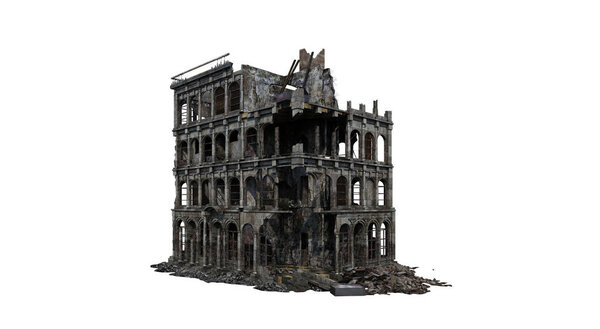 Руины зданий
