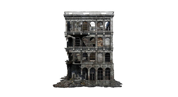 Руины зданий
