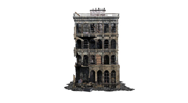 Руины зданий
