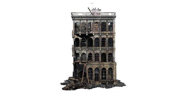 Руины зданий
