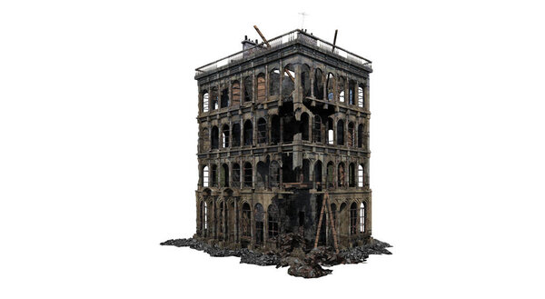 Руины зданий
