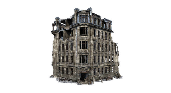 Руины зданий
