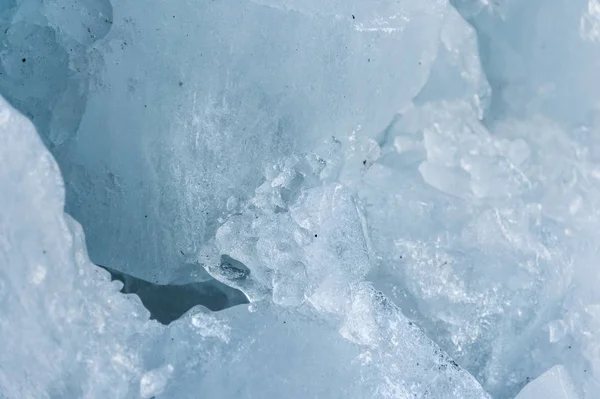 Detail Kusy Ledu Osprchoval Ledové Jeskyni Ledovce Zničení Ledovce Globální — Stock fotografie