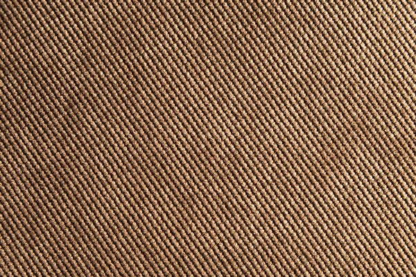 Texturerat bakgrund stor brun textil. Konsistens av textila tyg närbild — Stockfoto
