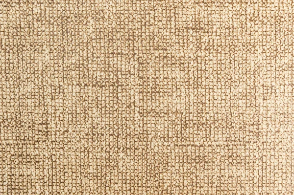 Texturierter Hintergrund großes beiges Textil. Textur von Textilgewebe Nahaufnahme — Stockfoto