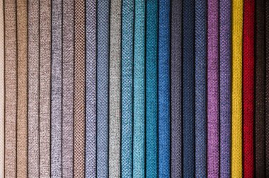 Hacimsel arka plan Tekstil mobilya döşeme desenleri çok renkli çizgili. Ev konfor kavramı