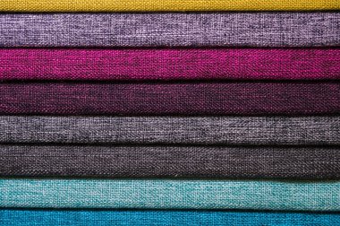 Hacimsel arka plan Tekstil mobilya döşeme desenleri çok renkli çizgili. Ev konfor kavramı