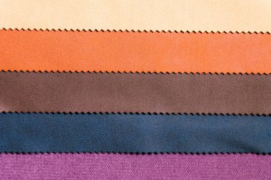 Kumaş mobilya Dekorasyon Tekstil dokuları satırlık örnekleri kümesi. Çok renkli çizgili döşeme. Modu ve lüks bir iç tarzı için sesi. Arka plan