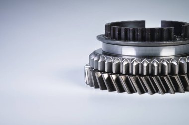 Vites kutusu için yeni teçhizat. Mekanik arkaplan parlak detay