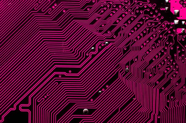 Dijital çip, arka plan teknolojisi, anakart. Elektronik devrelerin makro fotoğrafçılığı. Teknoloji sembolü. Yakın plan..