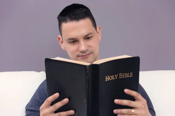 Adult Male Studying the Word of God