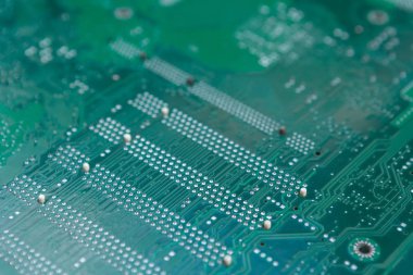 Bilgisayar anakart devre Full Frame arkadan görünüm