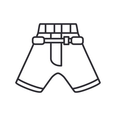 Satır vektör simge hokey, rugby, beyzbol Tekdüzen pamuk şort. Spor ekipmanları başarı sembolü. Spor olayı etkinlik. Üniversite açık eğitim takım oyunu. Retro tarzı resim öğesi.