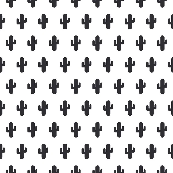 Абстрактный вектор бесшовный геометрический узор символический упрощенный силуэт кактуса. Упрощенный орнамент пустыни. Декорации фона. Праздничная текстура. Векторная иллюстрация ткани, оберточная подарочная бумага — стоковый вектор