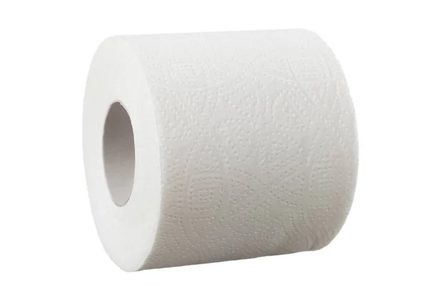 Roll White Toilet Paper White Background — Stock Photo, Image