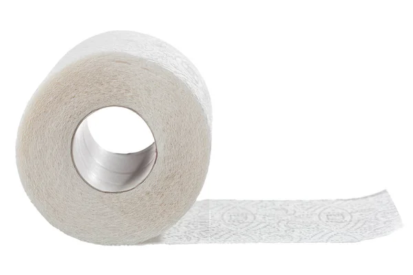 Roll White Toilet Paper White Background — Stock Photo, Image